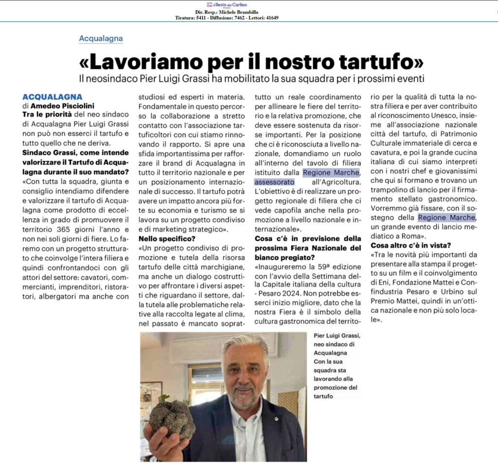 Articolo Intervista Pier Luigi Grassi